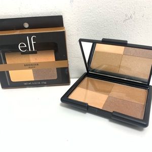 ELF Golden Bronzer Quad Gorgeous MAKEUP 100% VEGAN & CRUELTY FREE Tan gold FULL